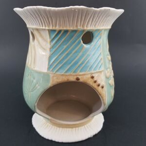 Yankee Candle Patchwork Floral Ceramic Wax Melt Tart Burner 5.5"H